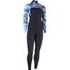 ION Amaze Core 4/3 Back Zip wetsuit woman Tropical palm, 34/XS