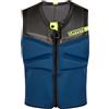 Mystic Block Impact Vest Front zip Kite, S, Blu Navy/Lime