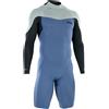 ION Element 2/2 Shorty Long Sleeve Back Zip 2023 wetsuit man, 46/XS, Cascade blue
