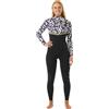Rip Curl Women E Bomb 4/3 Zip Free Black/Lime wetsuit, 10