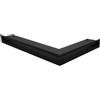KRATKI griglia di ventilazione AIR 60 x 40 x 6 cm nero per caminetto retto | Griglia per caminetto ad angolo retto, 60 x 40 x 6 cm, colore: Nero; Peso 2 kg