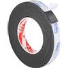 PATIKIL 5m/16.4ft Sigillatura Schiuma Nastro, 20mm Largo 2mm Spesso Singolo Paraspifferi Gommapiuma Guarnizione Porta Striscia per Mobili per Isolamento Tubi Finestre, Nero