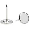 QUARKZMAN 30Pz Chiodi per Tappezzeria, Testa Piatta 11mmx17mm Puntine da Disegno Chiodi Decorativi per Lavagna Sughero Mobili, Puntine per Mobili, Divani, Testate, Argento