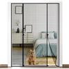 PORFOYO Zanzariera magnetica per porta del balcone, 140 x 210 cm, doppia porta, zanzariera, magnetica, zanzariera per porta del balcone, con chiusura in , per finestre, porta del balcone, della cantina e