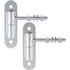 SOTECH 2 pezzi cerniere per cancelli Ø 24 mm M12 x 96 mm portata 150 kg | pezzo con piastra avvitabile in acciaio zincato