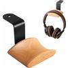 Jichenfang GGF Supporto per Gancio per Cuffie, Supporto per Cuffie, Supporto per Cuffie in Legno di Faggio per Cuffie da Gioco Audio, Studio e PC (faggio-Z)