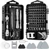 Retoo Set di cacciaviti di precisione 115 pezzi, in acciaio, mini strumento di riparazione per elettronica, laptop, smartphone, kit di riparazione elettronica professionale, 98 punte, orologiaio