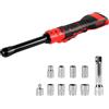 JOJOCY Cacciavite a cricchetto a batteria da 3/8 compatibile con batteria Milwaukee da 18 V, cacciavite elettrico a cricchetto 80 N.m 320 RPM con 8 inserti e adattatore da 1/4