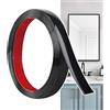 Hengrongshen Modanatura Adesiva per Pareti Nero Opaco (6M x 2CM) Facile da Tagliare e Incollare, Strisce Decorative Flessibili in PVC per Cornici, Specchi, Soffitti, Pavimenti, Armadi, Piastrelle