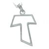 Alylosilver Collana con Ciondolo Croce d'argento Tau Cross per le donne Croce di San Francesco Assisi. Include Catena in Argento da 45 cm e Scatola Regalo