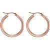 day berlin day.berlin orecchini a cerchio da donna placcati oro rosa 18k, 25mm di diametro, design semplice, acciaio inox 316L, senza nichel e resistenti all'acqua