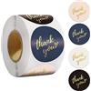 HautStore Adesivo di ringraziamento da 1,5 pollici,500 pezzi etichetta adesiva di Thank you in oro,utilizzato per sacchetti di imballaggio, sigillatura di buste, piccole imprese, scatole regalo