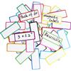 CATOR Etichette Magnetiche, 40 Pcs Calamite per Lavagna Magnetica, Scrivibili Magneti, Riutilizzabili e Colorate, per Lavagne Magnetiche, Frigoriferi e Altri Superfici
