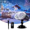 ROVLAK Proiettore Natale Esterno LED Proiettore Fiocchi Neve con Telecomando Temporizzazione Impermeabile Fiocco Neve Proiettore Luci Natale per Compleanni Feste Christmas