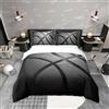 Loussiesd Tbrand Set Biancheria da Letto Pallacanestro Nero Matrimoniale 3D Collezioni Sportive Copripiumino per Bambini Ragazzi Adolescenti Ultra Morbido 3 Pezzi Freschi Ragazzi Giovani Set Copripiumino (1