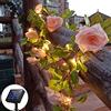 cuzile Luci solari da giardino palo per esterni, aggiornate a LED, luci solari decorative AP8 modalità lampeggianti, luci a forma di rosa solare per patio pathway cortile giardino prato