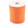 Craftdady Rotolo di cordino elastico piatto da 20 m, 5 mm, elastico intrecciato in elastan, per fascia e orecchini, colore: arancione rosso