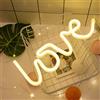 Ulalaza Insegna luminosa al neon a LED Luce notturna a forma di cuore a forma di stella di luna per camera da letto per bambini Wall Art Regalo di compleanno di Natale romantico