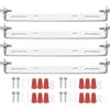 PATIKIL 135mm (5,31) Kit Staffa Montaggio Universale per Lampada, 4 Set Piastra per Plafoniera con Barra Trasversale con Vite Lampadario a Sospensione per Lampada Soffitto