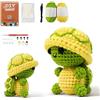 LYKTRIX Kit Uncinetto Principianti,Kit Amigurumi,Uncinetto Set Completo per Animali (con istruzioni) per adulti e bambini che Stanno Imparando l'uncinetto-Tartaruga