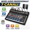 Generico Mixer Console 7 Canali Professionale Microfono USB MP3 DJ Karaoke F7-MB