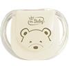 imbaby ciuccio eva-line con copri tettarella 18-36m crema