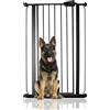 Bettacare Cancelletto per Bambini e Animali Stretto, 68.5cm - 75cm, Nero Opaco, Cancelletto Extra Alto 104cm in Altezza, Cancelletto per Bambini e Barriera per Animali Domestici