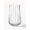 Georg Jensen Set di 6 bicchieri plissettati in cristallo Bernadotte - Trasparente