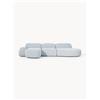 Westwing Collection Divano angolare componibile 4 posti in bouclé con chaise longue Wolke