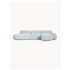 Westwing Collection Divano angolare componibile 4 posti in bouclé con chaise longue Wolke