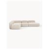 Westwing Collection Divano angolare componibile XL in bouclé con chaise longue Wolke