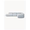 Westwing Collection Divano angolare componibile XL in bouclé con chaise longue Wolke