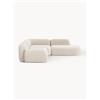 Westwing Collection Divano angolare componibile 4 posti in bouclé con chaise longue Wolke