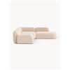 Westwing Collection Divano angolare componibile 4 posti in bouclé con chaise longue Wolke