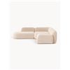 Westwing Collection Divano angolare componibile 4 posti in bouclé con chaise longue Wolke