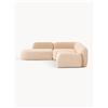 Westwing Collection Divano angolare componibile 4 posti in bouclé con chaise longue Wolke