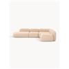 Westwing Collection Divano angolare componibile XL in bouclé con chaise longue Wolke