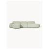 Westwing Collection Divano angolare componibile 4 posti in bouclé con chaise longue Wolke