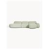 Westwing Collection Divano angolare componibile 4 posti in bouclé con chaise longue Wolke