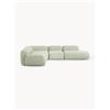 Westwing Collection Divano angolare componibile XL in bouclé con chaise longue Wolke
