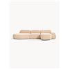 Westwing Collection Divano angolare componibile 4 posti in bouclé con chaise longue Wolke