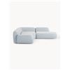 Westwing Collection Divano angolare componibile 4 posti in bouclé con chaise longue Wolke