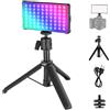 NEEWER BASICS SL90C Luce Video LED Full RGB con Treppiede da Tavolo | 8W, CRI97, 2700K-7500K, 17 Scene, 4000mAh, Pannello Portatile Metallo, per DSLR, Streaming, Fotografia e Registrazioni Video