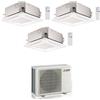 Mitsubishi Electric CLIMATIZZATORE MITSUBISHI CASSETTA A 4 VIE TRIALSPLIT 9000+9000+12000+MXZ-3F54VF INVERTER R-32