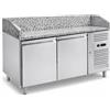 Ristoattrezzature Modello: 124430020042241,Banco pizza Classe A 2 porte 151x80x100h cm per pizzeria ristorante a basso consumo energetico