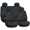 Start-Europe START set completo coprisedili universali glamour nero-rosso