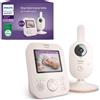 Philips AVENT Philips baby monitor con telecamera Advanced - DEKRA privato e sicuro - display da 2,8", zoom x2, visione notturna a infrarossi, ninne nanne (modello SCD881/26)