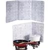 Beufee 2 Pezzi Paraschizzi Cucina, 39 X 84cm Pieghevole Rotezione Paraspruzzi Cucina Alluminio Pannelli Paraschizzi Cucina Paraspruzzi Olio Cucina Protezione Da Parete Per Schizzi Su 3 Lati