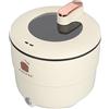 HEEPDD Cuociriso Elettrico a Vapore 1,8 L 10 Tazze Funzione di Mantenimento in Caldo, Ciotola Antiaderente Rimovibile, Facile da Pulire, Cestello per Cottura a Vapore, Misurino Incluso,