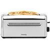 H.Koenig Tostapane TOAS32 speciale baguette 2 fette, pane rustico, morbido,muffin e bagel, 7 livelli di doratura e scongelamento, 1500 W, acciaio inox
